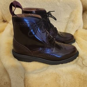Cherry Red Wing Tip Doc Martens
